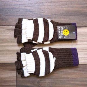 NWT Joe Boxer Girls Mittens/Fingerless Gloves Winter Knit Gloves/Mittens…